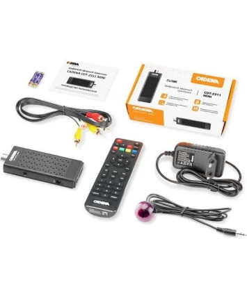 Цифровой приемник ТВ CADENA CDT-2311 MINI DVB-T2 черный Цифровой приемник ТВ CADENA CDT-2311 MINI DVB-T2 черный