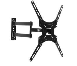 Кронштейн для телевизора Buro FL4S, 20-65", настенный, поворотно-выдвижной и наклонный, черный