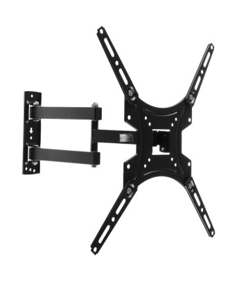 Кронштейн для телевизора Buro FL4S, 20-65", настенный, поворотно-выдвижной и наклонный, черный