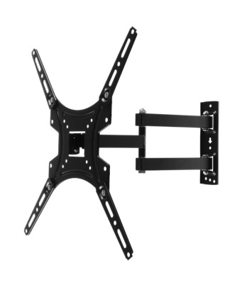 Кронштейн для телевизора Buro FL4S, 20-65", настенный, поворотно-выдвижной и наклонный, черный