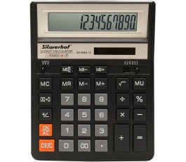 Калькулятор Silwerhof SH-888X-12 настол. 12 рaзр. Черный (20,4*15,8 см)