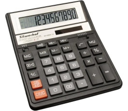 Калькулятор Silwerhof SH-888X-12 настол. 12 рaзр. Черный (20,4*15,8 см)