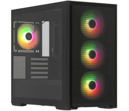Корпус mATX без БП ARDOR GAMING Rare Minicase N605 ARGB, черный