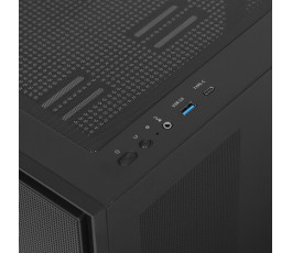Корпус mATX без БП ARDOR GAMING Rare Minicase N605 ARGB, черный