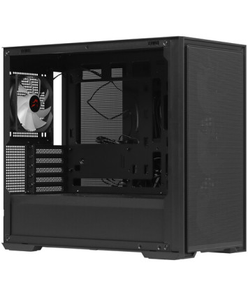 Корпус mATX без БП ARDOR GAMING Rare Minicase N605 ARGB, черный