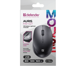 Мышь беспроводная Defender Auris MB-027, черный