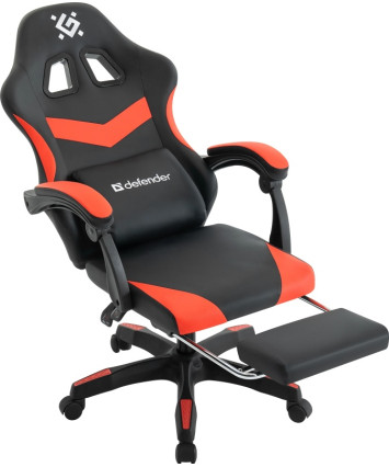 Кресло игровое Defender Runa PRO, черный/красный