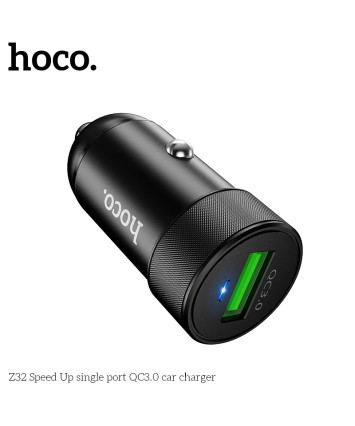 Универсальное АЗУ Hoco Z32 (1xUSB), QC3.0, черный