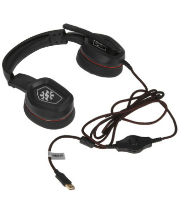 Гарнитура игровая XPG EMIX H20 чёрная RGB, звук 7.1