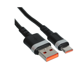 Кабель USB - Type-C Cablexpert CCP-USB2-AMCM-66W-1M, 6A, 66Вт, QC3.0, медь, 1м, черный