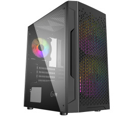 Корпус mATX без БП Powercase Mistral Micro Z3B Mesh LED (CMIMZB-L3)