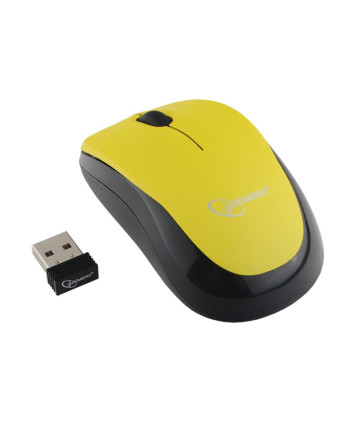 Мышь беспроводная Gembird MUSW-360-LM, желтый, USB
