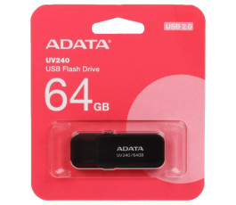 Флеш накопитель 64Gb USB 2.0 AData AUV250 AUV250-64G-RBK серебристый
