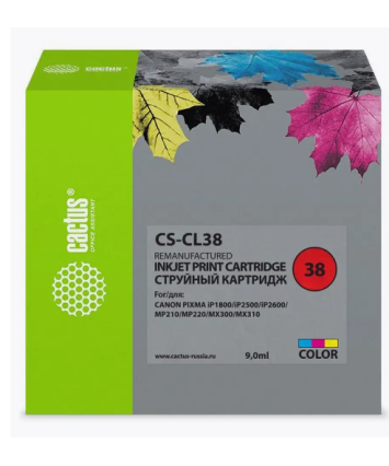 Картридж совместимый Cactus CS-CL38, цветной