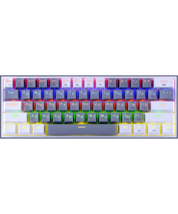 Клавиатура механическая Redragon Fizz, серо-белый
