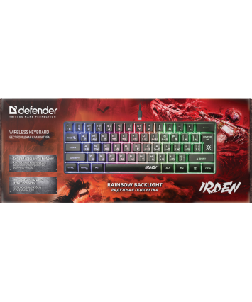 Клавиатура игровая с подсветкой Defender Irden GK-215