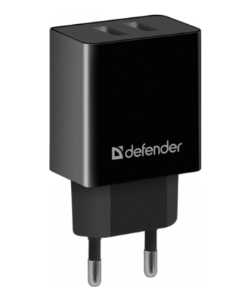 Универсальное СЗУ DEFENDER UPA-32 (2 USB, 2.1А+1A), черный