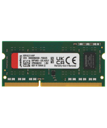 Модуль памяти SODIMM 4Gb DDR3L 1600MHz PC12800 Kingston KVR16S11/4 Модуль памяти SODIMM 4Gb DDR3L 1600MHz PC12800 Kingston KVR16S11/4