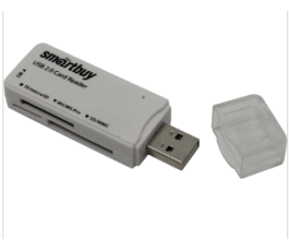 Картридер внешний Smartbuy 749 , USB 2.0, белый