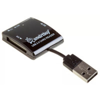 Картридер внешний Smartbuy 713 , USB 2.0, черный