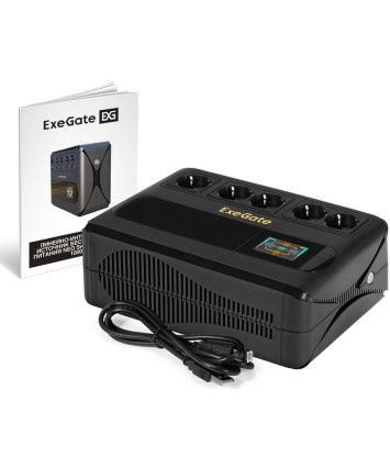 Источники бесперебойного питания ExeGate NEO Smart BU-1000 (ex298095rus) 1000VA/500W