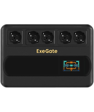 Источники бесперебойного питания ExeGate NEO Smart BU-1000 (ex298095rus) 1000VA/500W