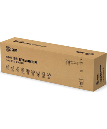 Кронштейн для мониторов Cactus CS-VM-MD-70-BK черный/белый 17"-32" макс.9кг настольный наклон