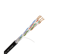 Кабель внешний витая пара на тросу Бухта 305м NetLink NL-CU UTP 4PR (PE-UTP-5e-4x2x24AWG-SW)(7406)