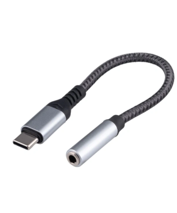 Переходник USB Type-C/Jack3.5F+Type-C(F), Cablexpert, 0.15м, серый CCA-UC3.5F-AL Переходник USB Type-C/Jack3.5F+Type-C(F), Cablexpert, 0.15м, серый CCA-UC3.5F-AL