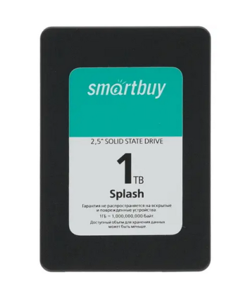 Накопитель SSD SATA 2,5" 1Tb Smartbuy Splash (SBSSD-001TT-MX902-25S3)