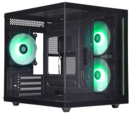 Корпус mATX без БП Defender NovaCube, черный (с кулерами)