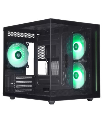 Корпус mATX без БП Defender NovaCube, черный (с кулерами)