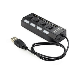 USB-концентратор Gembird UHB-243-AD (4 порта USB 2.0,с выключателями портов)