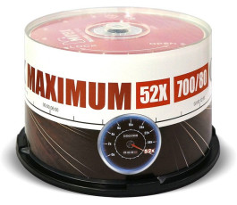 Оптический диск CD-R Mirex 700 Mb, 52х, Maximum, Cake Box (уп 50шт)