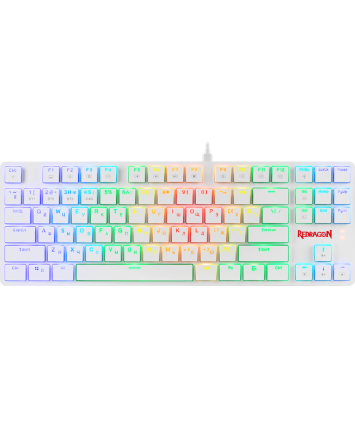 Клавиатура механическая Redragon Anubis RGB, тонкая, тихая, белая