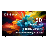 Телевизор 50" Digma DM-LED50UBB33, 4K Ultra HD, черный, СМАРТ ТВ