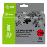 Картридж совместимый Cactus CS-PFI030MBK для Canon imagePROGRAF TA-20/30 с чипом, 55мл, матовый черн