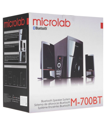 Акустика 2.0 Microlab M-700BT, Bluetooth, черный