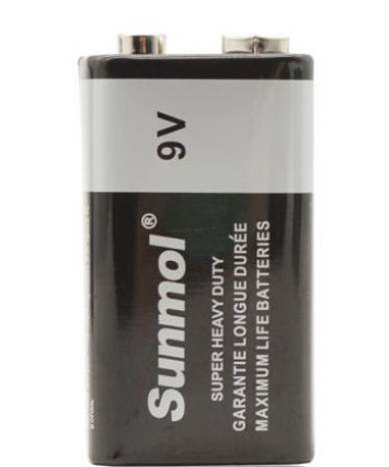 Батарейка Sunmol PP3/6F22 (Крона) 9V 1шт