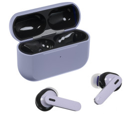 Bluetooth Гарнитура Яндекс Дропс с Алисой AI, TWS, фиолетовый
