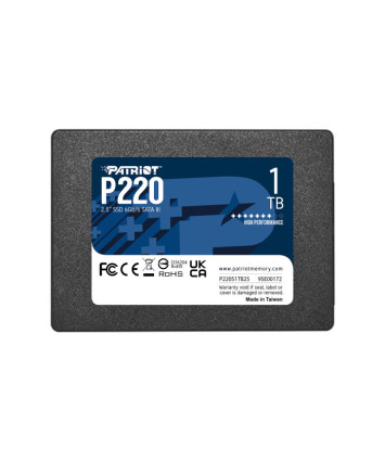 Накопитель SSD SATA 2,5" 1Tb Patriot P220 (P220S1TB25)