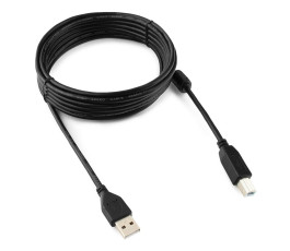 Кабель AM-BM, 4.5m, USB 2.0, Pro Cablexpert CCF-USB2-AMBM-15, черный