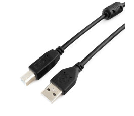 Кабель AM-BM, 4.5m, USB 2.0, Pro Cablexpert CCF-USB2-AMBM-15, черный