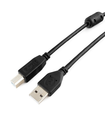 Кабель AM-BM, 4.5m, USB 2.0, Pro Cablexpert CCF-USB2-AMBM-15, черный