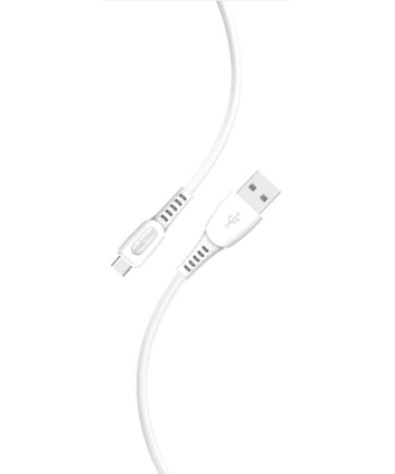 Кабель USB - Type-C, Smartbuy S40, 3А, 1м, белый