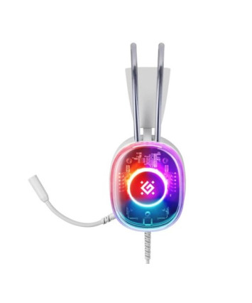 Гарнитура игровая Defender Cyborg 7.1, RGB, белый