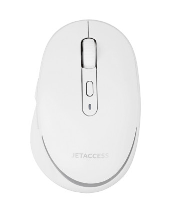 Мышь беспроводная JETACCESS OM-R93 BW, BT+2.4G, белый Мышь беспроводная JETACCESS OM-R93 BW, BT+2.4G, белый