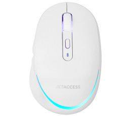 Мышь беспроводная JETACCESS OM-R93 BW, BT+2.4G, белый
