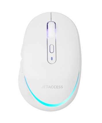 Мышь беспроводная JETACCESS OM-R93 BW, BT+2.4G, белый Мышь беспроводная JETACCESS OM-R93 BW, BT+2.4G, белый