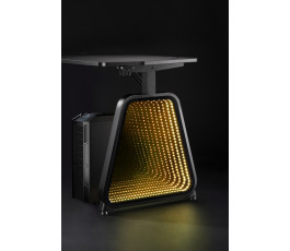 Стол игровой Cactus CS-GMD-BK-RGB столешница МДФ, черный, каркас черный